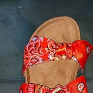 Red Bandana Sandal